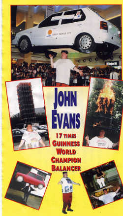 John Evans World Record Head Balancer