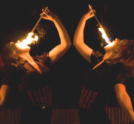 Female fire eaters