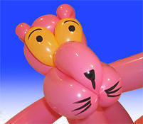 The Pink Panther - a balloon creation.