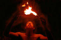 Evoultionary Arts Fire performer