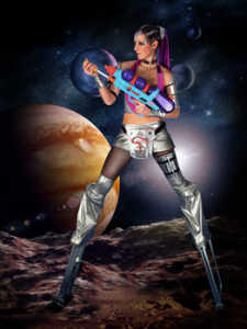 Miss Trixsta, sexy siltwalking spacegirl