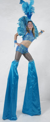 Blue showgirl Leila