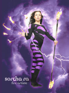 Sorcha Ra Fire performer