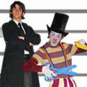 Joker - stiltwalker, juggler, circus workshops.  from circusperformers.co.uk and Auroras Carnival