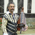 Dante Ferrera medieval musician from circusperformers and Auroras Carnival